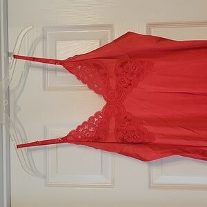 Vintage Vanity Fair red slip
